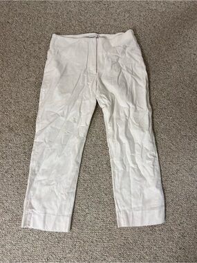 Abercrombie & Fitch Cream Straight-Leg Casual Chinos